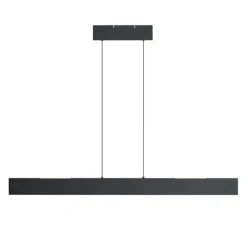 QAZQA Küchenlampen|Led-Pendelleuchten*Moderne Hängelampe schwarz inkl. LED 3-Stufen-Dimmbar Easylift - Straight