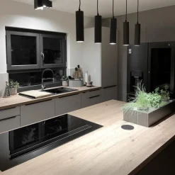 QAZQA Schlafzimmerlampen|Küchenlampen*Moderne Hängelampe schwarz 5-flammig - Jeana