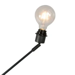 QAZQA Leuchten Ohne Schirm|Pendelleuchten*Moderne Hängelampe schwarz ohne Lampenschirm - Blitz I