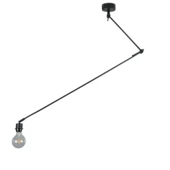 QAZQA Leuchten Ohne Schirm|Pendelleuchten*Moderne Hängelampe schwarz ohne Lampenschirm - Blitz I