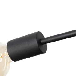 QAZQA Pendelleuchten|Wohnzimmerlampen*Moderne Hängelampe schwarz 80 cm 6 Lichter - Sydney