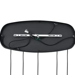 QAZQA Pendelleuchten|Wohnzimmerlampen*Moderne Hängelampe schwarz mit Rauchglas 5-flammig - Sheena