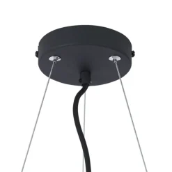 QAZQA Pendelleuchten|Wohnzimmerlampen*Moderne Hängelampe schwarz 6-flammig - Jeana Circle