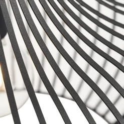 QAZQA Pendelleuchten|Wohnzimmerlampen*Moderne Hängelampe schwarz 48 cm - Sapphira