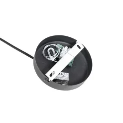 QAZQA Pendelleuchten|Wohnzimmerlampen*Moderne Hängelampe schwarz 48 cm - Sapphira