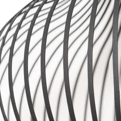 QAZQA Pendelleuchten|Wohnzimmerlampen*Moderne Hängelampe schwarz 48 cm - Sapphira