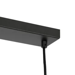 QAZQA Pendelleuchten|Wohnzimmerlampen*Moderne Hängelampe schwarz mit Opalglas 4-flammig - Drop