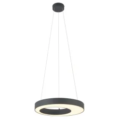 QAZQA Pendelleuchten|Wohnzimmerlampen*Moderne Hängelampe schwarz 50cm inkl. LED 3-Stufen-Dimmbar - Organici