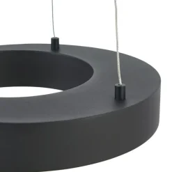 QAZQA Pendelleuchten|Wohnzimmerlampen*Moderne Hängelampe schwarz 50cm inkl. LED 3-Stufen-Dimmbar - Organici