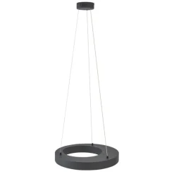 QAZQA Pendelleuchten|Wohnzimmerlampen*Moderne Hängelampe schwarz 50cm inkl. LED 3-Stufen-Dimmbar - Organici