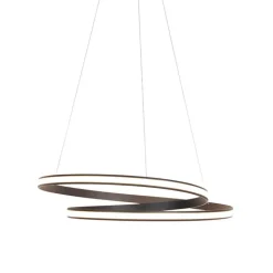 QAZQA Led-Pendelleuchten|Pendelleuchten*Moderne Hängelampe schwarz 74 cm inkl. LED - Rowan
