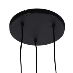 Trio Leuchten Pendelleuchten|Wohnzimmerlampen*Moderne Hängelampe schwarz 3-flammig - Stream