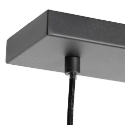 QAZQA Pendelleuchten|Wohnzimmerlampen*Moderne Hängelampe Schwarz mit Gold 3-flammig - Elif