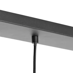 QAZQA Pendelleuchten|Wohnzimmerlampen*Moderne Hängelampe Schwarz mit Gold 3-flammig - Elif