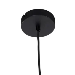 QAZQA Pendelleuchten|Wohnzimmerlampen*Moderne Hängelampe schwarz mit Schattenblumen 35 cm - Combi