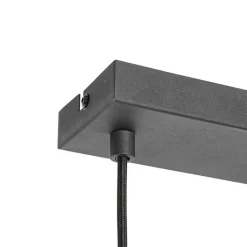 QAZQA Küchenlampen|Pendelleuchten*Moderne Hängelampe schwarz 3-Licht - Sapphira