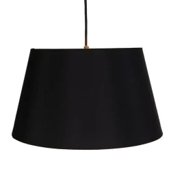 QAZQA Pendelleuchten|Wohnzimmerlampen*Moderne Hängelampe Schwarz 2-Lichter - Lofty