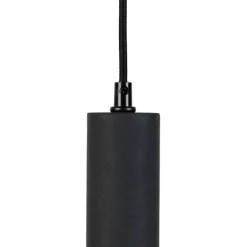 Trio Leuchten Pendelleuchten|Wohnzimmerlampen*Moderne Hängelampe schwarz mit Rauchglas - Clayton