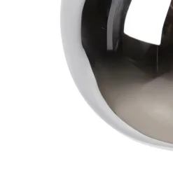 Trio Leuchten Pendelleuchten|Wohnzimmerlampen*Moderne Hängelampe schwarz mit Rauchglas - Clayton