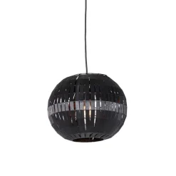QAZQA Pendelleuchten|Wohnzimmerlampen*Moderne Hängelampe schwarz 30 cm - Zoë