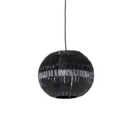 QAZQA Pendelleuchten|Wohnzimmerlampen*Moderne Hängelampe schwarz 30 cm - Zoë
