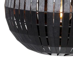 QAZQA Pendelleuchten|Wohnzimmerlampen*Moderne Hängelampe schwarz 30 cm - Zoë