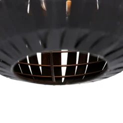 QAZQA Pendelleuchten|Wohnzimmerlampen*Moderne Hängelampe schwarz 30 cm - Zoë