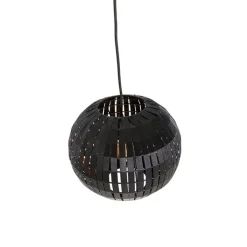 QAZQA Pendelleuchten|Wohnzimmerlampen*Moderne Hängelampe schwarz 30 cm - Zoë
