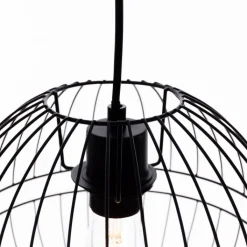 Honsel Pendelleuchten|Wohnzimmerlampen*Moderne Hängelampe schwarz 3-flammig - Sphaera