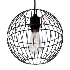 Honsel Pendelleuchten|Wohnzimmerlampen*Moderne Hängelampe schwarz 3-flammig - Sphaera