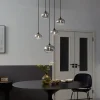 QAZQA Pendelleuchten|Wohnzimmerlampen*Moderne Hängelampe schwarz mit Rauchglas - Jia
