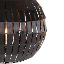 QAZQA Pendelleuchten|Wohnzimmerlampen*Moderne Hängelampe schwarz 3-flammig - Zoë