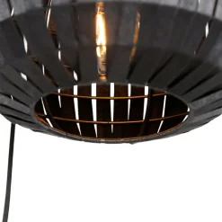 QAZQA Pendelleuchten|Wohnzimmerlampen*Moderne Hängelampe schwarz 3-flammig - Zoë