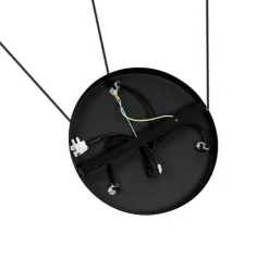 Trio Leuchten Pendelleuchten|Wohnzimmerlampen*Moderne Hängelampe schwarz mit Rauchglas 3-flammig - Clayton