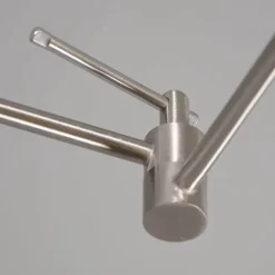 QAZQA Pendelleuchten|Wohnzimmerlampen*Moderne Hängelampe Stahl mit Blattschirm 35 cm - Blitz 1