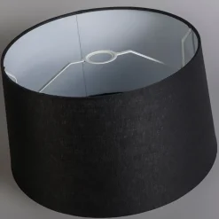 QAZQA Pendelleuchten|Wohnzimmerlampen*Moderne Hängelampe Stahl mit Schirm 45 cm schwarz - Combi 1