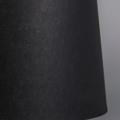 QAZQA Pendelleuchten|Wohnzimmerlampen*Moderne Hängelampe Stahl mit Schirm 45 cm schwarz - Combi 1