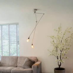 QAZQA Küchenlampen|Esszimmerlampen*Moderne Hängelampe Stahl ohne Lampenschirm - Blitz II