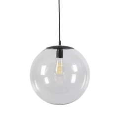 QAZQA Pendelleuchten|Wohnzimmerlampen*Moderne Hängelampe transparent 35 cm - Pallon