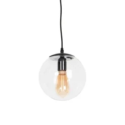 QAZQA Pendelleuchten|Wohnzimmerlampen*Moderne Hängelampe transparent 20 cm - Pallon