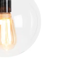 QAZQA Pendelleuchten|Wohnzimmerlampen*Moderne Hängelampe transparent 20 cm - Pallon