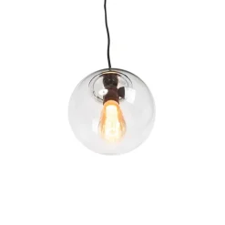 QAZQA Pendelleuchten|Wohnzimmerlampen*Moderne Hängelampe transparent 20 cm - Pallon