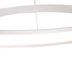 QAZQA Led-Pendelleuchten|Pendelleuchten*Moderne Hängelampe weiß 74 cm inkl. LED dimmbar - Rowan