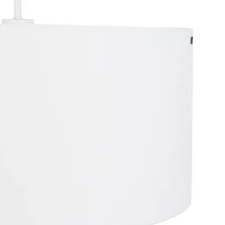 QAZQA Pendelleuchten|Wohnzimmerlampen*Moderne Hängelampe weiß mit weißem Schirm 50 cm - Combi 1
