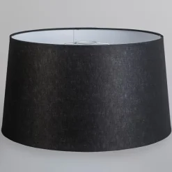 QAZQA Pendelleuchten|Esszimmerlampen*Moderne Hängelampe weiß mit Schirm 45 cm schwarz - Combi 1