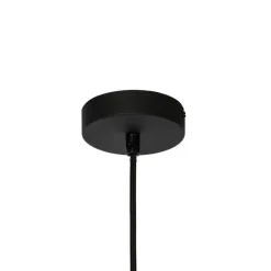 QAZQA Küchenlampen|Pendelleuchten*Moderne Hängelampe Weiß mit Schwarz - Cloth