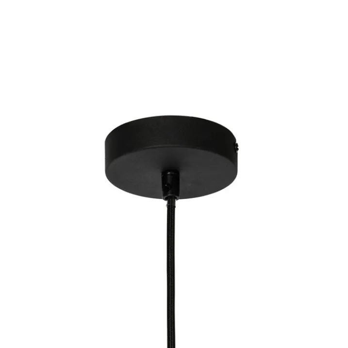 QAZQA Küchenlampen|Pendelleuchten*Moderne Hängelampe Weiß mit Schwarz - Cloth