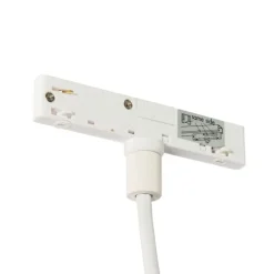 QAZQA Deckenstrahler|Aufbaustrahler*Moderne Hängelampe Weiß und Beige für 1-phasiges Schienensystem - Slimline Keno