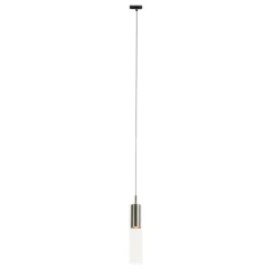 QAZQA Schlafzimmerlampen|Küchenlampen*Moderne Hängeleuchte Gunmetal für 1-phasiges Schienensystem - Iconic Lloyd