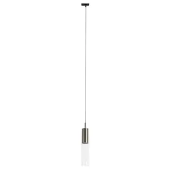 QAZQA Schlafzimmerlampen|Küchenlampen*Moderne Hängeleuchte Gunmetal für 1-phasiges Schienensystem - Iconic Lloyd